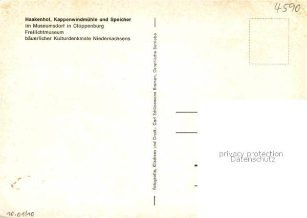 Cloppenburg Freilichtmuseum Haakenhof Kappenwindmüh – Bild 2