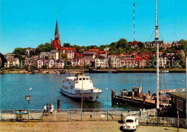 Flensburg Fördebrücke Stadtblick