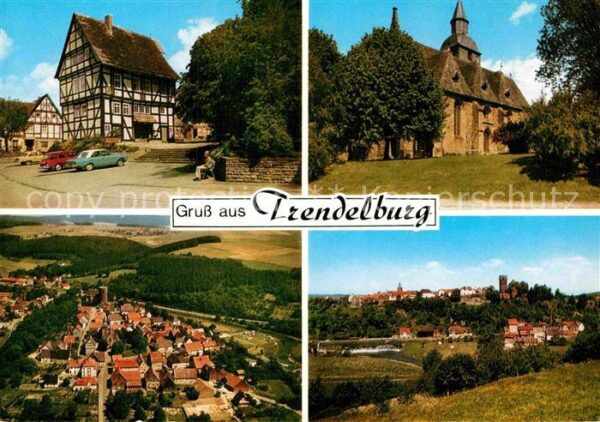 Trendelburg Fachwerkhäuser Schloss Fliegeraufnahme