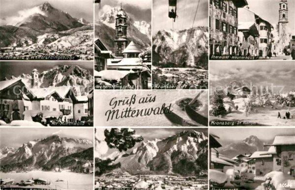 Mittenwald Bayern Kranzberglift Wettersteinspitze Obermar