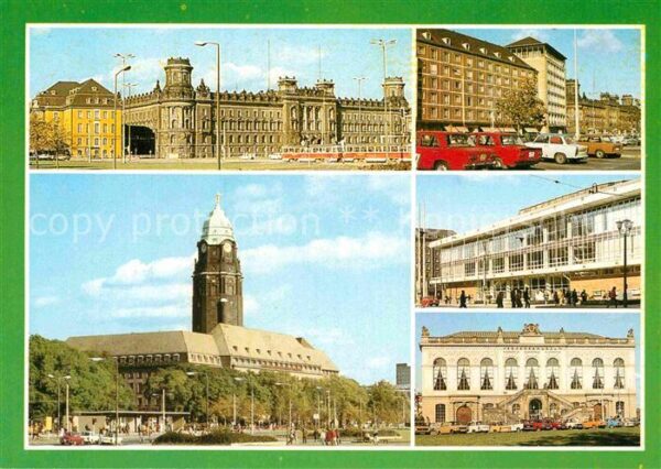 Dresden Pirnaischer Platz Rathaus Kulturpalast