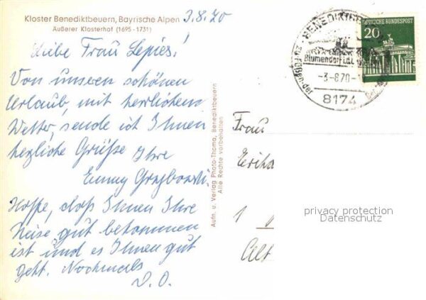 Benediktbeuern Kloster mit Garten – Bild 2