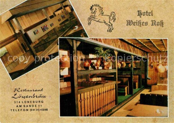 Lueneburg Restaurant Löwenbräu Hotel Weißes Roß