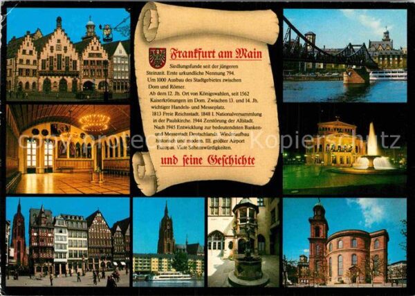 Frankfurt Main Oper Mainpartie Dom
