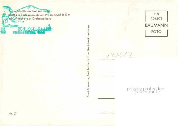 Bad Reichenhall Rasthaus Schlegelmule am Predigtstuhl m – Bild 2