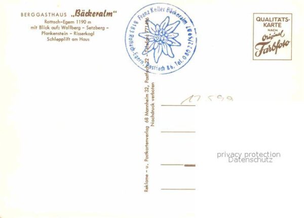 Rottach-Egern Berggasthaus Bäckeralm – Bild 2