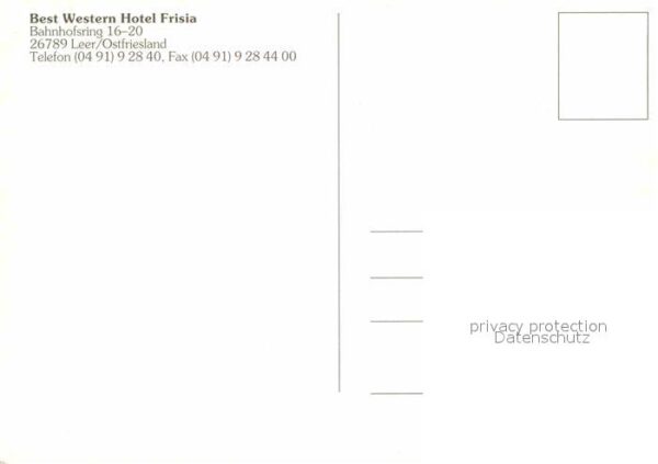 Leer Ostfriesland Rathaus Hotel Frisia Uferpromenade Alts – Bild 2