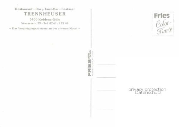 Guels Koblenz Restaurant Tanzbar Festsaal Trennheuser – Bild 2