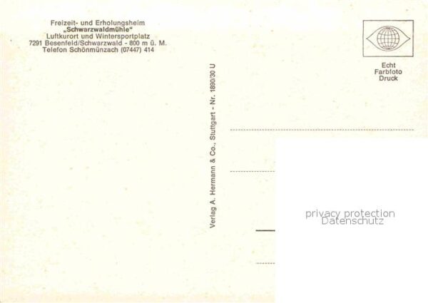 Besenfeld Erholungsheim Schwarzwaldmühle – Bild 2