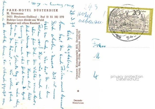 Neuhaus Solling Fliegeraufnahme Park-Hotel Düstendiek – Bild 2