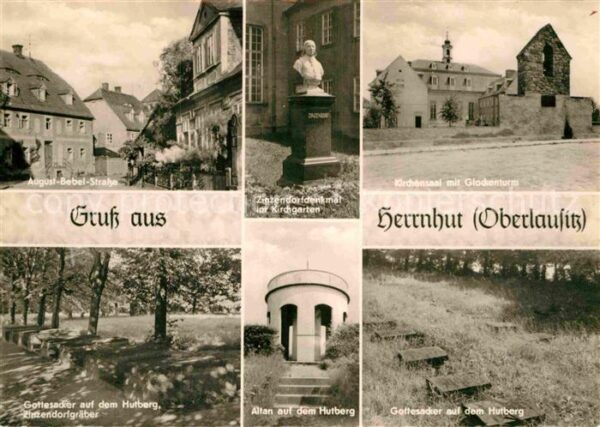 Herrnhut August Bebel Strasse Zinzendorfdenkmal