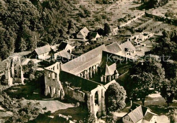 Walkenried Fliegeraufnahme Ruine des ehemaligen Zi