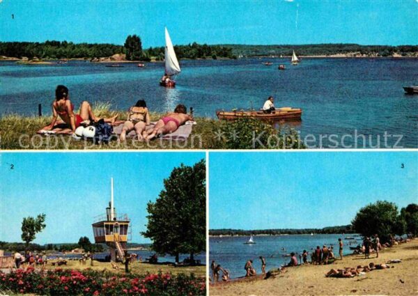 Knappensee Oberlausitz Badestelle Wachturm