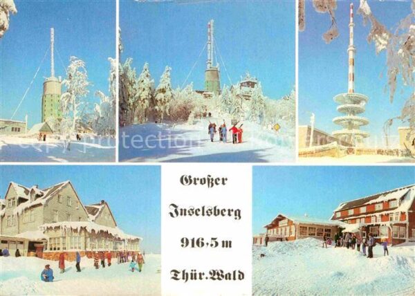 Grosser Inselsberg Sendetürme im Winter