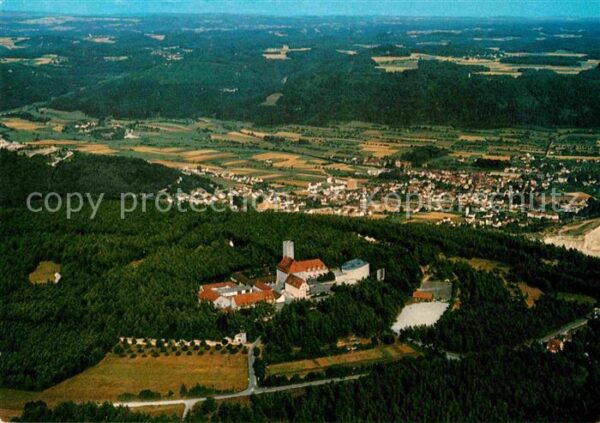 Ebermannstadt Fliegeraufnahme mit Burg Feuerstein