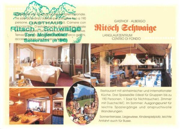 Seiser Alm Dolomiten Gasthaus Albergo Ritsch Schwaige