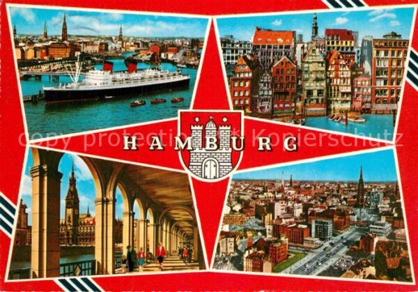 Hamburg Hafen Fliegeraufnahme