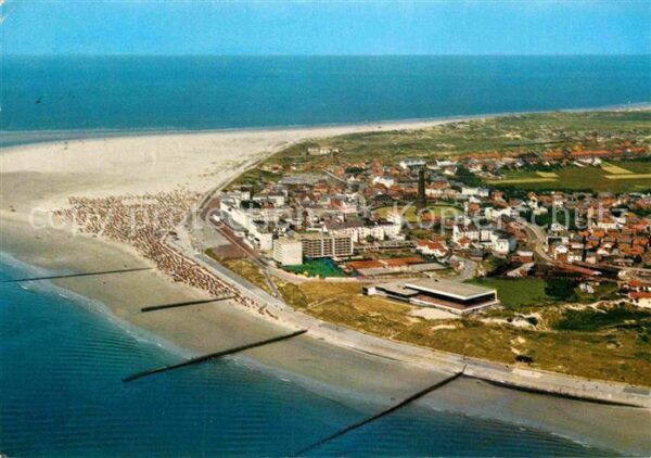 Borkum Fliegeraufnahme mit Strand