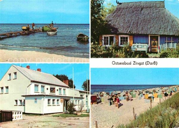 Zingst Ostseebad Strand Fischer Rohrdachkate Erholungshe