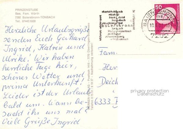 Tonbach Prinzenstube – Bild 2