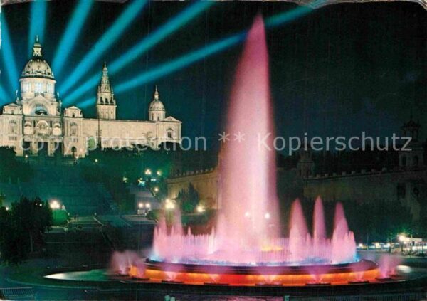 Barcelona Cataluna Fuente Monumental en Montjuidh