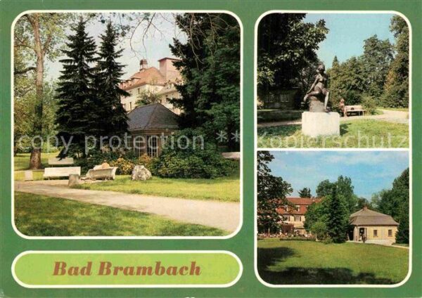 Bad Brambach Schillerquelle Nixe im Kurpark Randonqu