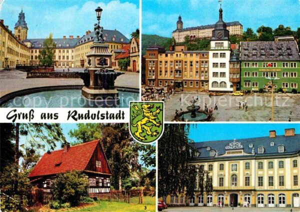Rudolstadt Schloß Heidecksburg Marktplatz Volkskun