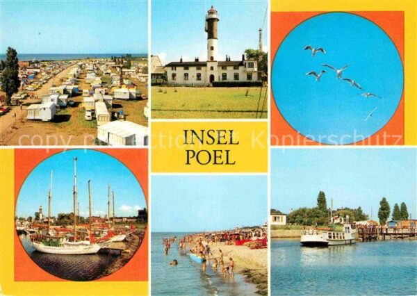 Insel Poel Camping Strand Leuchtturm Hafen Strand