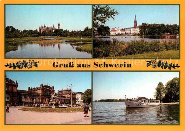Schwerin Mecklenburg Burgsee Grunthalplatz Schloßgarten