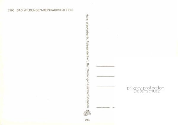 Reinhardshausen Bad-Wildungen Sanatorium Hahnberg – Bild 2