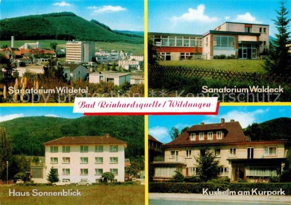 Bad Reinhardsquelle Wildungen Sanatorien Wildetal Waldeck H