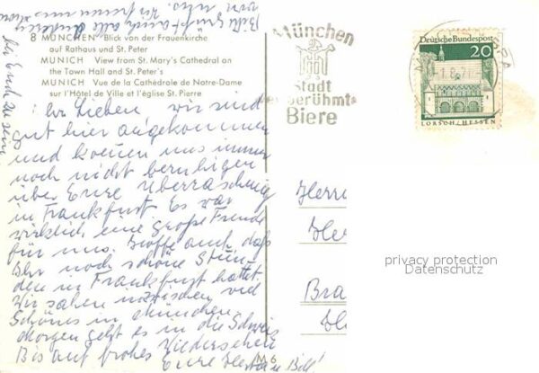 Muenchen Blick von Frauenkirche auf Rathaus und – Bild 2