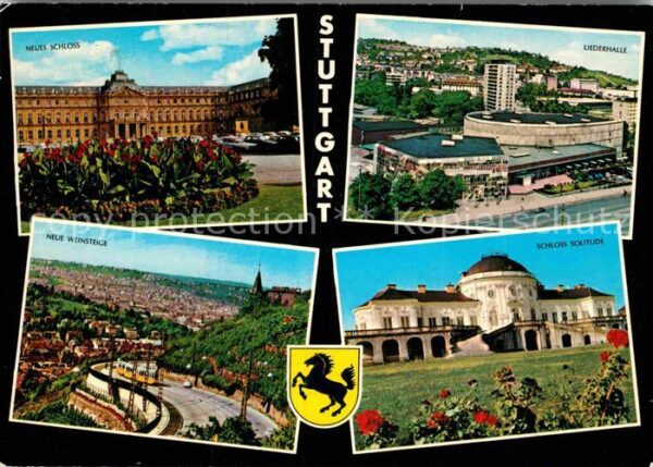 Stuttgart Neues-Schloß Liederhalle Schloß-Solitud