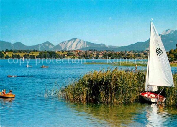 Staffelsee Seepartie gegen Jochberg und Herzogenst