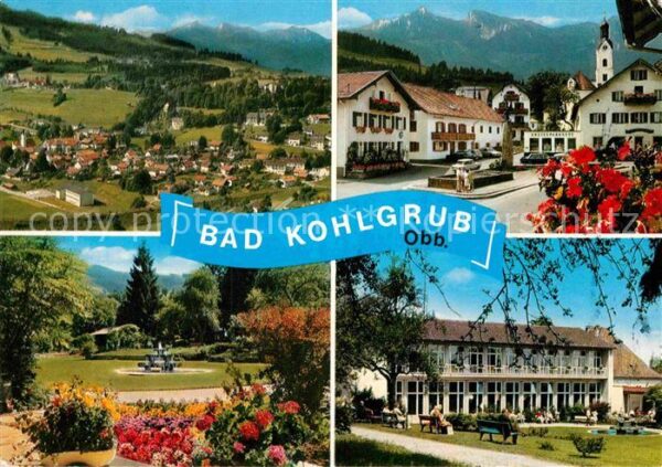 Bad Kohlgrub Fliegeraufnahme Park Ortspartie