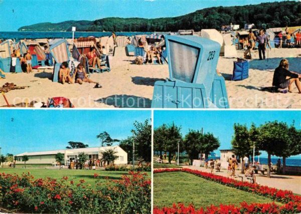 Binz Ruegen Strand Baabe Kaufhalle Göhren Promenade