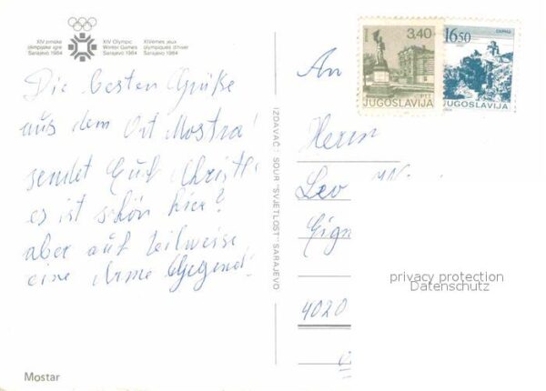 Mostar Moctap Bosnia and Herzegovina Olympische Spiele – Bild 2