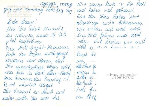Karl-Marx-Stadt Interhotels Chemnitz und Moskau Rosenho – Bild 2