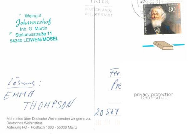 Leiwen Mosel Weingut Johanneshof – Bild 2