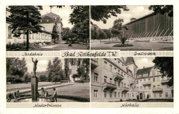 Bad Rothenfelde Badehaus Gradierwerk Kinderbrunnen Kurh