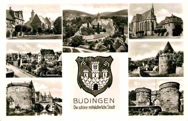 Buedingen Hessen Schloss Seemenbach Mühltor Kirche Lohst