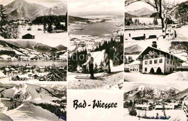 Bad Wiessee Panorama Teilansichten Rathaus