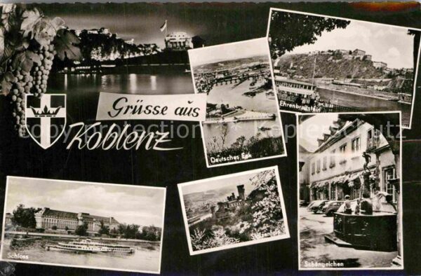 Koblenz Rhein Deutsches Eck Festung Ehrenbreitstein S