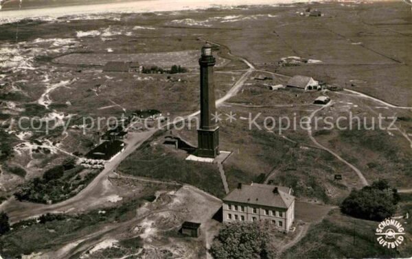 Norderney Nordseebad Fliegeraufnahme Leuchtturm
