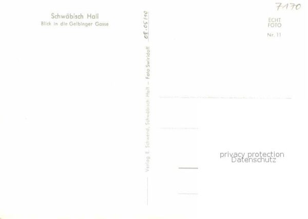 Schwaebisch Hall Gelbinger Gasse – Bild 2