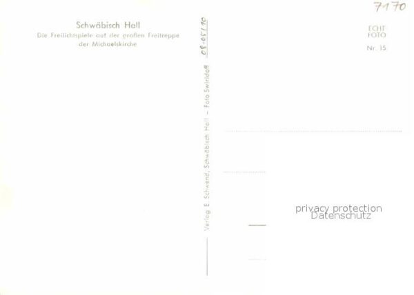 Schwaebisch Hall Freilichtspiele auf Freitreppe der Mich – Bild 2