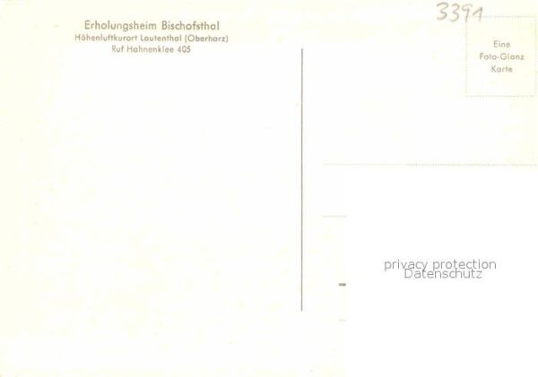 Lautenthal Harz Erholungsheim Bischofsthal – Bild 2