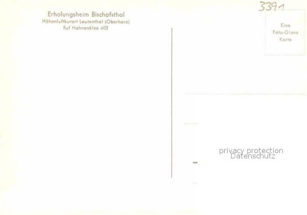 Lautenthal Harz Erholungsheim Bischofsthal – Bild 2