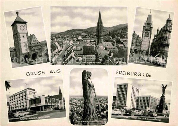 Freiburg Breisgau Schwabentor Münster Martinstor Colombi
