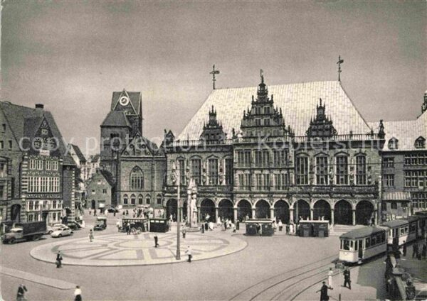 Bremen Rathaus Marktplatz und Liebfrauenkirche